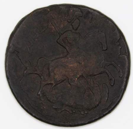 Монета 2 копейки 1758 года, Российская Империя, Елизавета I (арт 2)