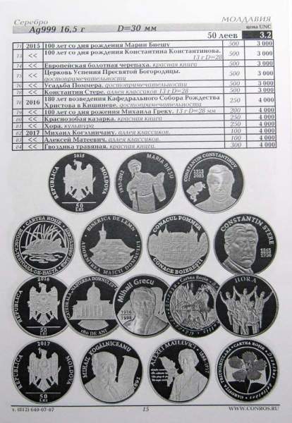 Каталог-справочник Монеты Молдовы и Приднестровья Каталог-справочник Монеты Молдовы и Приднестровья