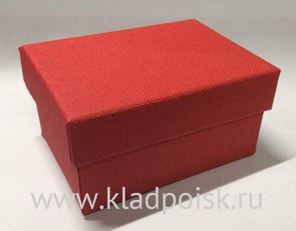 Коробка подарочная с наполнителем красная