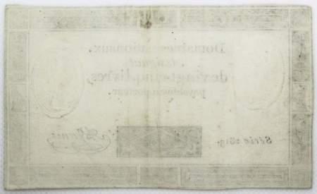 Банкнота 25 ливров 1793 года Франция