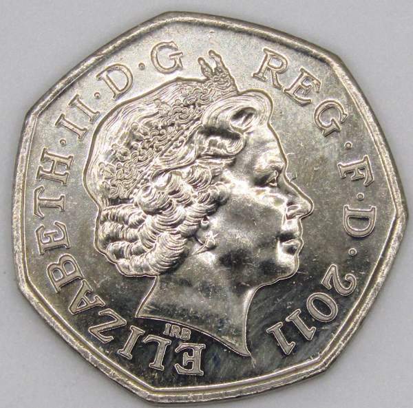 Памятная монета 50 пенсов 2011 года Тхэквондо - Олимпийские игры в Лондоне