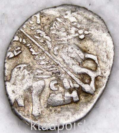Копейка (чешуя) серебро Иван IV Васильевич Грозный 1533-1584 гг., Псковский денежный двор, СМН, ГКХ № 31, арт 2