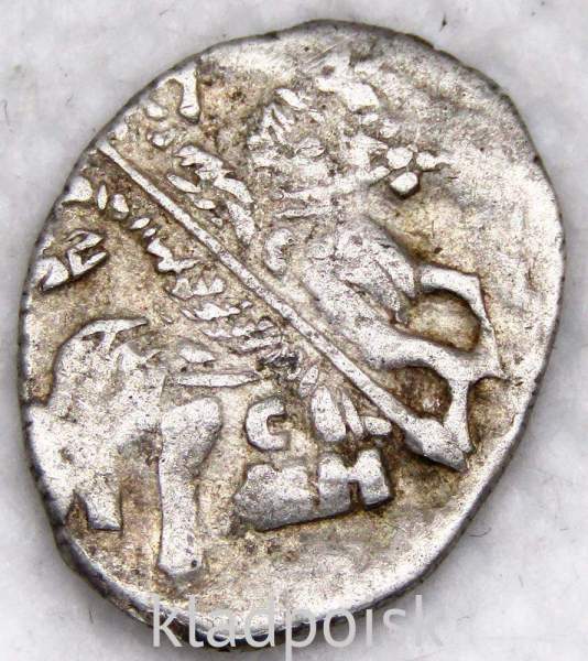 Копейка (чешуя) серебро Иван IV Васильевич Грозный 1533-1584 гг., Псковский денежный двор, СМН, ГКХ № 31, арт 2