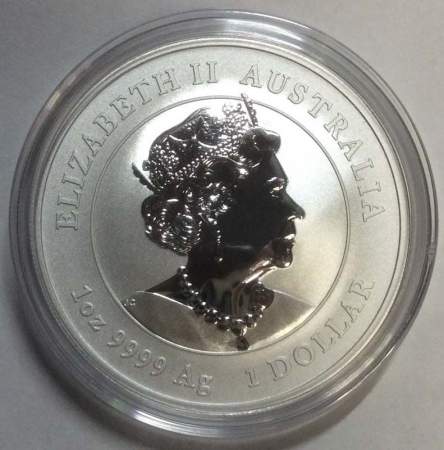 Монета 1 доллар Австралия 2020 Год мыши, серебро