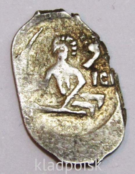 Денга серебро Василий Темный, 4-е правление, 1447 год