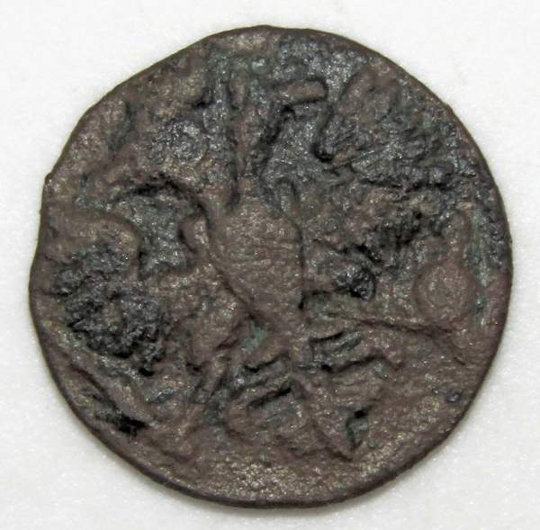 Монета 1 полушка Российской Империи 1721 года (Петр I)