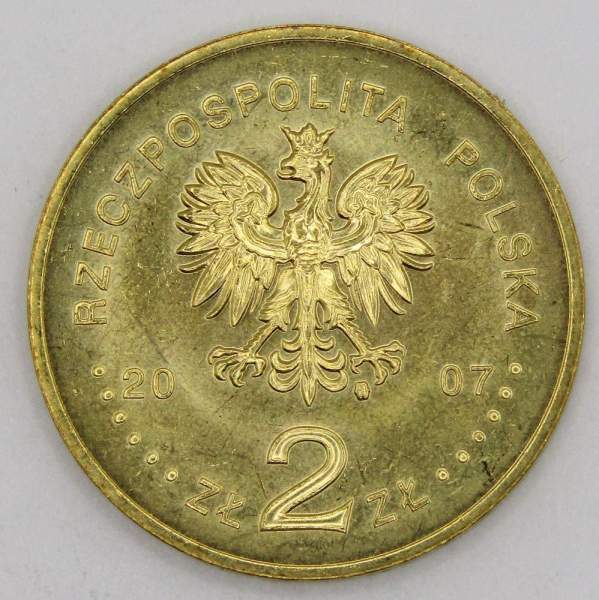 Монета 2 злотых Польша 2007 - 75-летие взлома шифра Энигма