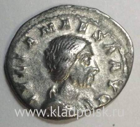 Монета Римская Империя Денарий Юлия Меса 218-222 гг.