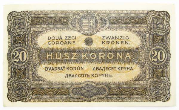 Банкнота 20 крон 1920 года Венгрия