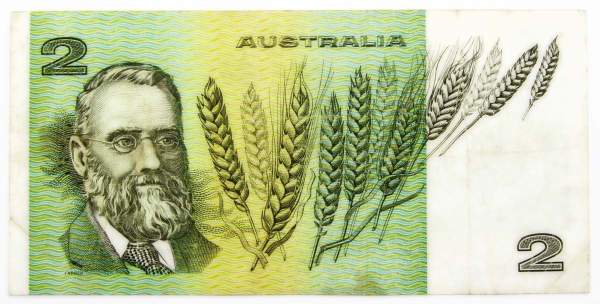 Банкнота 2 доллара Австралия 1985 Банкнота 2 доллара Австралия 1985