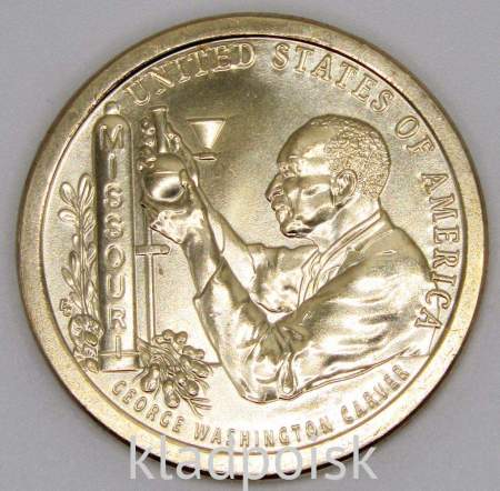 Монета 1 доллар США, Миссури, Джордж Вашингтон Карвер (2024) P