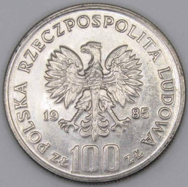Монета 100 злотых Польша, Центр здоровья матери, 1985, арт 3