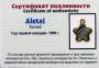 Кулон «Звезда» с метеоритом Aletai