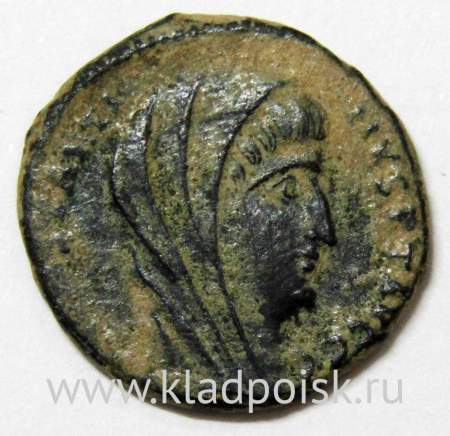 Монета Фоллис Римская Империя, Император Константин I Великий 307-337 гг., арт 3