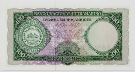 Банкнота Мозамбик 100 эскудо 1961 года