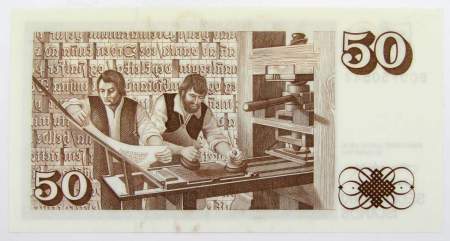 Банкнота 50 крон 1961 года Исландия