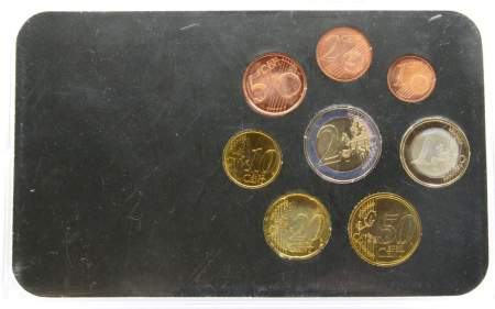 Набор регулярных монет Евро Люксембург 2004-2007 годов