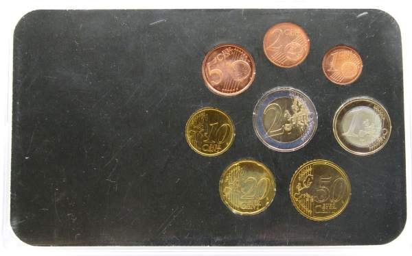 Набор регулярных монет Евро Люксембург 2004-2007 годов