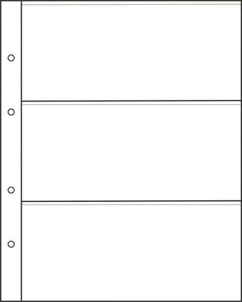 Лист для бон на 3 банкноты Grande