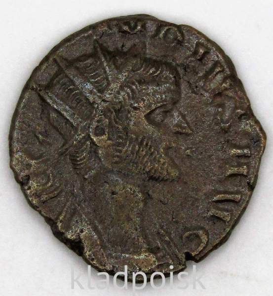 Монета Антониниан Римская Империя Император Марк Аврелий Клавдий II Готский 268-270 гг., арт 6