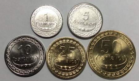 Набор регулярных монет Восточного Тимора 2003-2017 гг.