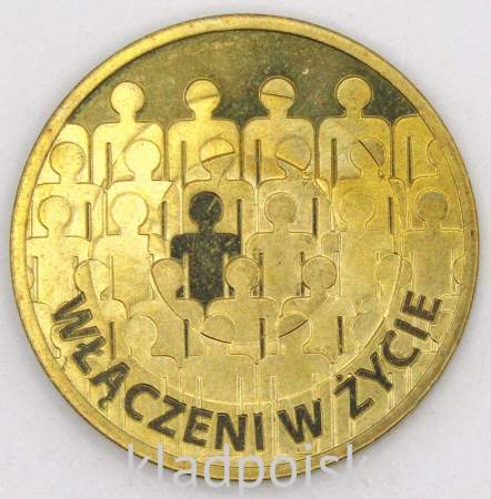 Монета 2 злотых Польша 2013 - 50-летие Польской ассоциации умственно отсталых