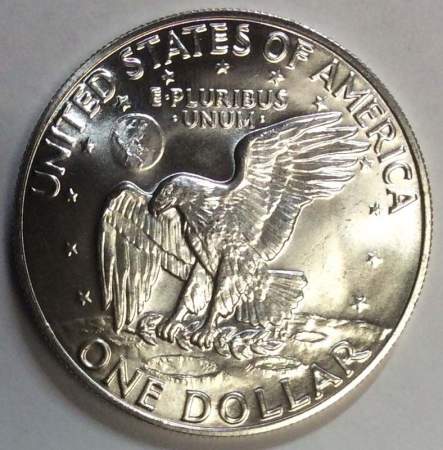 Монета 1 доллар США Эйзенхауэр 1974 Серебро 400 пр.