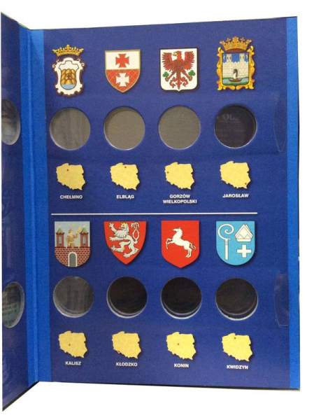 Альбом для монет 2 злотых Польши серии «Исторические места Польши»