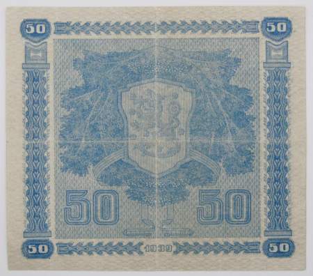 Банкнота 50 марок 1939 года Финляндия