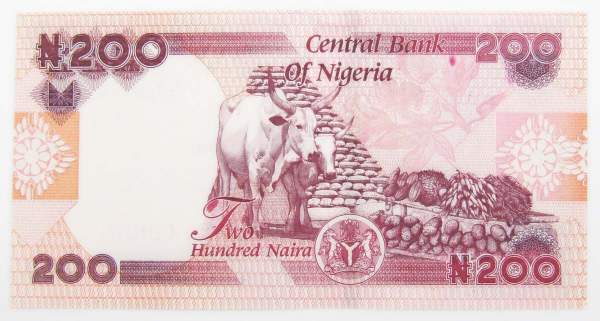 Банкнота 200 найра 2023 года Нигерия