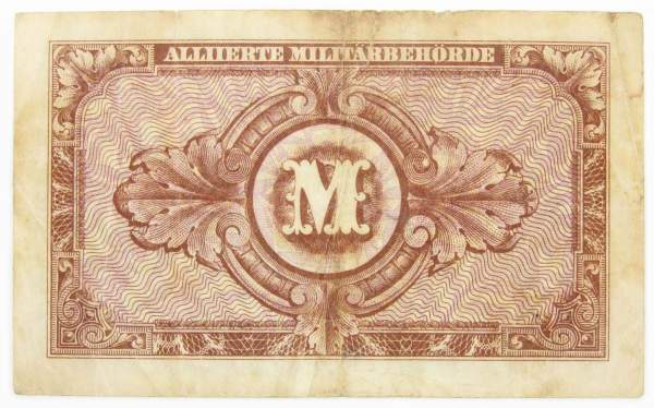 Банкнота 10 марок 1944 года, Германия, Оккупация Германии войсками союзников