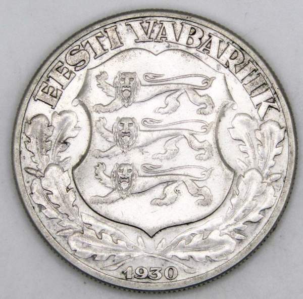 Монета 2 кроны 1930 года Эстония
