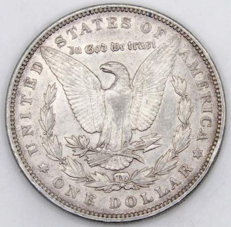 Монета 1 доллар Моргана США, Серебро 900 пр., 1896 год