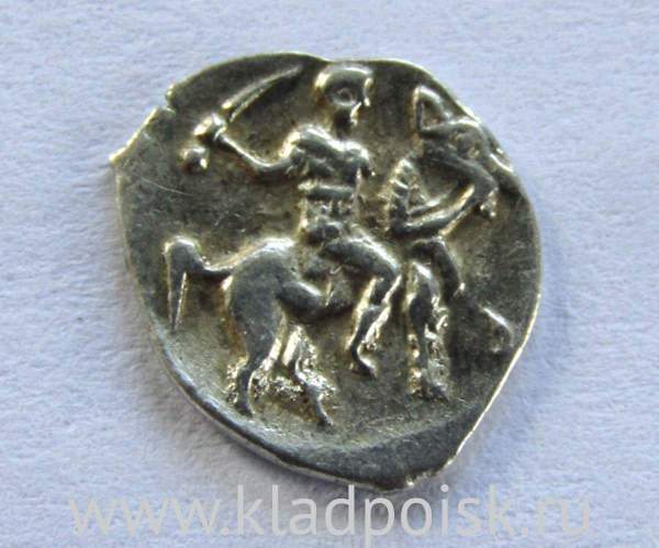 Денга Иван IV Васильевич Грозный (чешуя), серебро, до 1547 года, арт 22