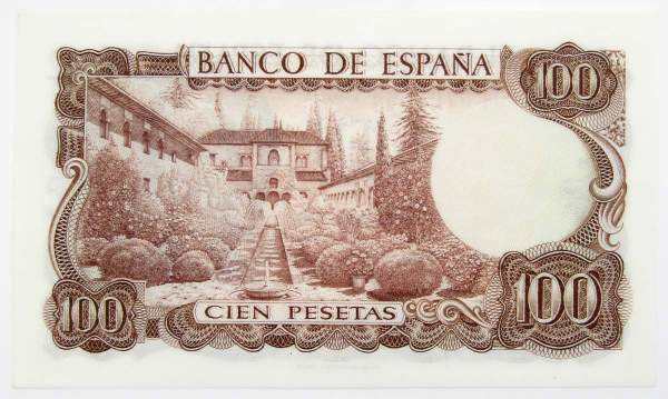 Банкнота 100 песет 1970 года Испания, арт 2 Банкнота 100 песет 1970 года Испания, арт 2
