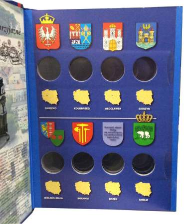 Альбом для монет 2 злотых Польши серии «Исторические места Польши»