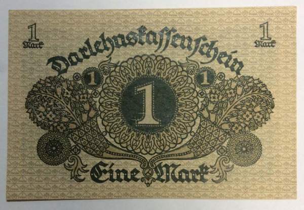 Банкнота 1 марка 1920 года Веймарская Республика Банкнота 1 марка 1920 года Веймарская Республика