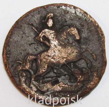 Монета 2 копейки 1758 года, Российская Империя, Елизавета I, арт 6 Монета 2 копейки 1758 года, Российская Империя, Елизавета I, арт 6