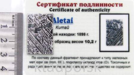 Подвеска из метеорита Aletai, арт 3