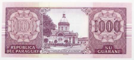 Банкнота 1000 гуарани 2005 года Парагвай