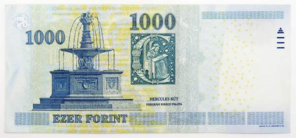 Банкнота 1000 форинтов 2009 года Венгрия