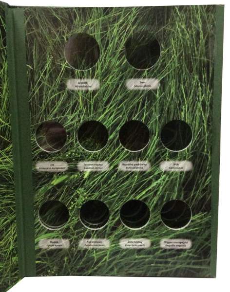 Альбом для монет 2 злотых Польши серии «Животные мира»