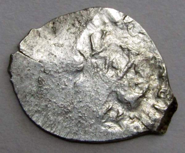 Денга Василий II Васильевич «Тёмный», серебро, Всадник с саблей/Всадник с копьем, арт 5