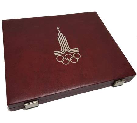 Полный набор юбилейных монет СССР Олимпиада-80 Серебро ПРУФ в фирменной коробке, 28 монет