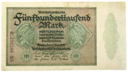 Банкнота 500000 марок 1923 года, арт 2