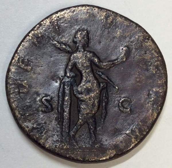 Монета Сестерций Римская Империя Юлия Домна 193-196 гг.