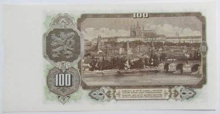Банкнота 100 крон 1953 года Чехословакия