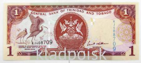Банкнота 1 доллар 2006 года - Тринидад и Тобаго, арт 3