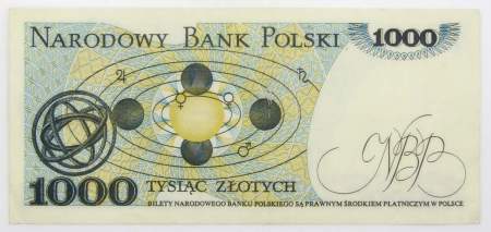 Банкнота 1000 злотых 1982 года Польша