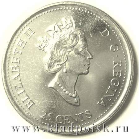 Монета  25 центов Канада, Миллениум 2000 – Торжества